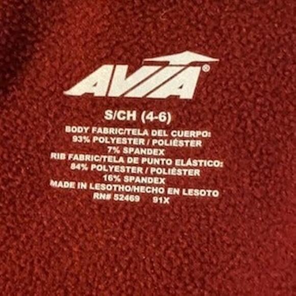 AVIA 1/2 zip pullover sweatshirt Size Small in Red Balm - Picture 5 of 5